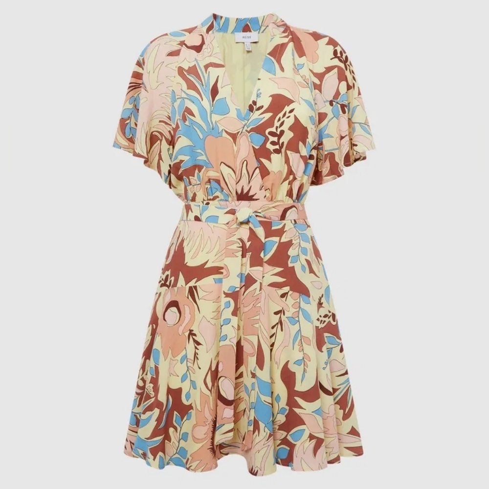 REISS | $330 Kara Floral Mini Dress - Picture 7 of 7